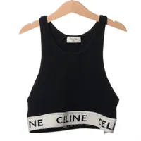 セリーヌ コットン×ナイロン タンクトップ エディ期 ブラック
