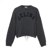 セリーヌ ウール×カシミヤ ニット グレー