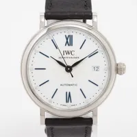 IWC ポートフィノ オートマティック 37 IW458610 SS×革 AT 白文字盤 Ａランク