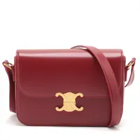 CELINE ショルダーバッグ【ランク：A】 楽天市場】Celine セリーヌ Box Chain Cuir Triomphe Shoulder
