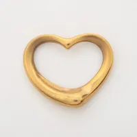 ティファニー オープンハート ネックレストップ 750(YG)