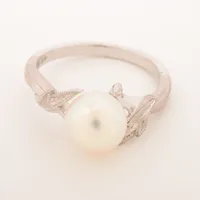 ミキモト パール リング K14WG 約7.5mm