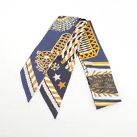 エルメス HERMES ツイリー EPAULETTES DE GALA ネイビー シルク