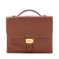 エルメス サックアデペッシュ27 トゴ ブラック シルバー金具 AB