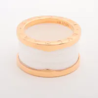 ブルガリ ビーゼロワン リング 750(PG)×セラミック 50