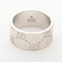 グッチ アイコンワイド リング 750(WG) 12