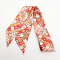 HERMES - 2本 希少 エルメス ボルデュック ツイリー チェックの