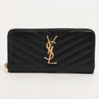 【新品未使用】 サンローラン Vステッチ 長財布 サンローランパリ Vステッチ YSLロゴ GUE372264 レザー 長財布