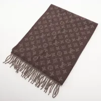 美品 ヴィトン エシャルプ モノグラム グラディエントマフラー ウール×カシミヤ ヴィトン エシャルプ モノグラム グラディエント ウール×カシミヤ