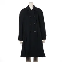 シャネル ココボタン カシミヤ ロングコート 38 グレー ＡＢランク