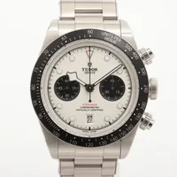 チュードル ブラックベイ クロノ 79360N SS AT シルバー文字盤