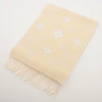 LOUIS VUITTON カシミヤマフラー ベージュ ヴィトン マフラーLVエセンシャル シャイン M78160 カシミヤ