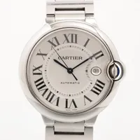 カルティエ バロンブルー W69012Z4 SS AT シルバー文字盤