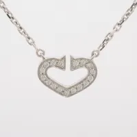 カルティエ Cハート ダイヤ 750(WG)