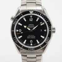 オメガ シーマスター プラネットオーシャン コーアクシャル 2200.50 SS AT 黒文字盤