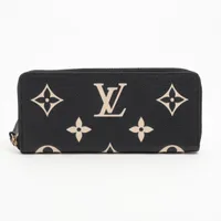 LOUIS VUITTON ルイ・ヴィトン バイカラー モノグラム アンプラント ラウンドファスナー 長財布 ポルトフォイユ･クレマンス M82338 中古B+ 【送料無料】 A-8907【質屋出品】 ルイ・ヴィトン バイカラー モノグラム アンプラント ポルトフォイユ