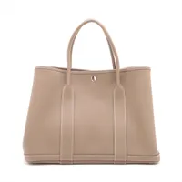 エルメス ガーデンパーティ36 PM ネゴンダ エトゥープ シルバー金具 ＡＢランク