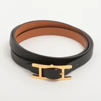 エルメス ビーアピ ドゥーブルトゥール レザー×メタル