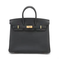エルメス バーキン25 トゴ ブラック ゴールド金具 Ｓランク