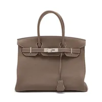 エルメス バーキン30 トゴ エトゥープ シルバー金具