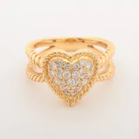 星の砂 ダイヤ K18(YG)