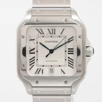カルティエ サントスドゥカルティエ WSSA0009 SS AT シルバー文字盤