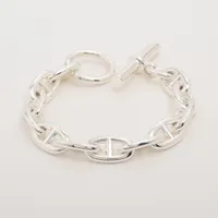 エルメス シェーヌダンクルGM 925 ブレスレット シルバー ＡＢランク