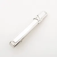 ヴィトン パンスクラヴァットLVイニシアル M61981 GP ネクタイピン RM1214 シルバー Ａランク