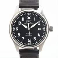IWC パイロットウォッチ マークXX IW328201 SS×革 AT 黒文字盤 ＡＢランク