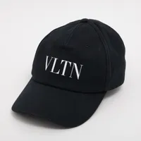 ヴァレンティノガラヴァーニ VLTNロゴ コットン キャップ ブラック