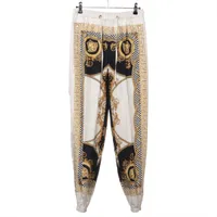 ヴェルサーチ シルク×アセテート パンツ マルチカラー