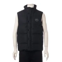 カナダグース GARSON VEST ウール×ナイロン ダウンベスト ブラック ＡＢランク