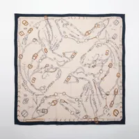 エルメス カレジェアン LES CHEVAUX DE CHAINES Chevaux Dechaines shawl 140 | Hermès USA