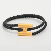 エルメス トゥルニ トレッセ GP×革 ブレスレット オレンジ AB