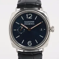 パネライ ラジオミール PAM01293 SS×革 AT 青文字盤 ＡＢランク