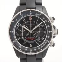 シャネル J12 スーパーレッジェーラ H3409 SS×CE AT 黒文字盤