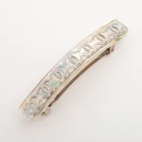 シャネル ココマーク レジン バレッタ 97P クリア ＡＢランク