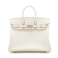 エルメス バーキン25 スイフト マッシュルーム シルバー金具