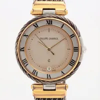 フィリップシャリオール サントロペ SS QZ シルバー文字盤