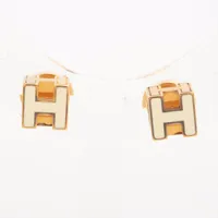 エルメス カージュドアッシュ Hキューブ GP ピアス(両耳用) ゴールド ＡＢランク
