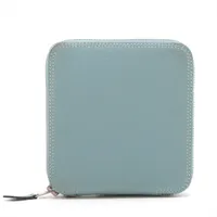 エルメス シルキーポップエコバッグ シルク×ブッフル ブルー シルバー金具