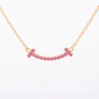 ティファニー Tスマイル マイクロ ピンクサファイア 750(PG)