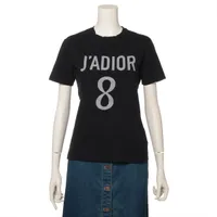 クリスチャンディオール J'ADIOR コットン×リネン Tシャツ ブラック ＡＢランク