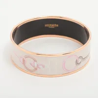 エルメス エマイユPM GP バングル ゴールド×グリーン ABランク