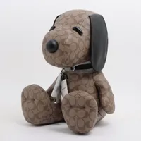 コーチ PVC×レザー ぬいぐるみ ブラウン Ａランク