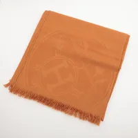 エルメス ニューリブリス カシミヤ×シルク ストール キャメル ＡＢランク
