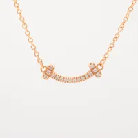 ティファニー Tスマイル ミニ ダイヤ 750(PG)