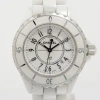 シャネル J12 H0968 SS×CE QZ 白文字盤