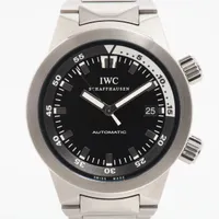 IWC アクアタイマー IW354805 SS AT 黒文字盤 Ａランク