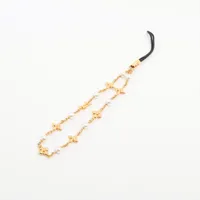 ヴィトン フォーンチャームルイザ M01801 GP×フェイクパール チャーム AK5203 ゴールド ＡＢランク